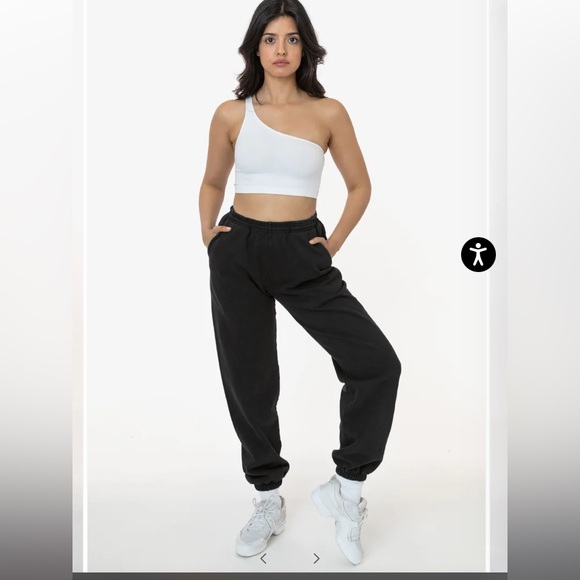 Los Angeles Apparel Other - Los Angeles Apparel Black Garment Dye Heavy Fleece Sweatpants Unisex